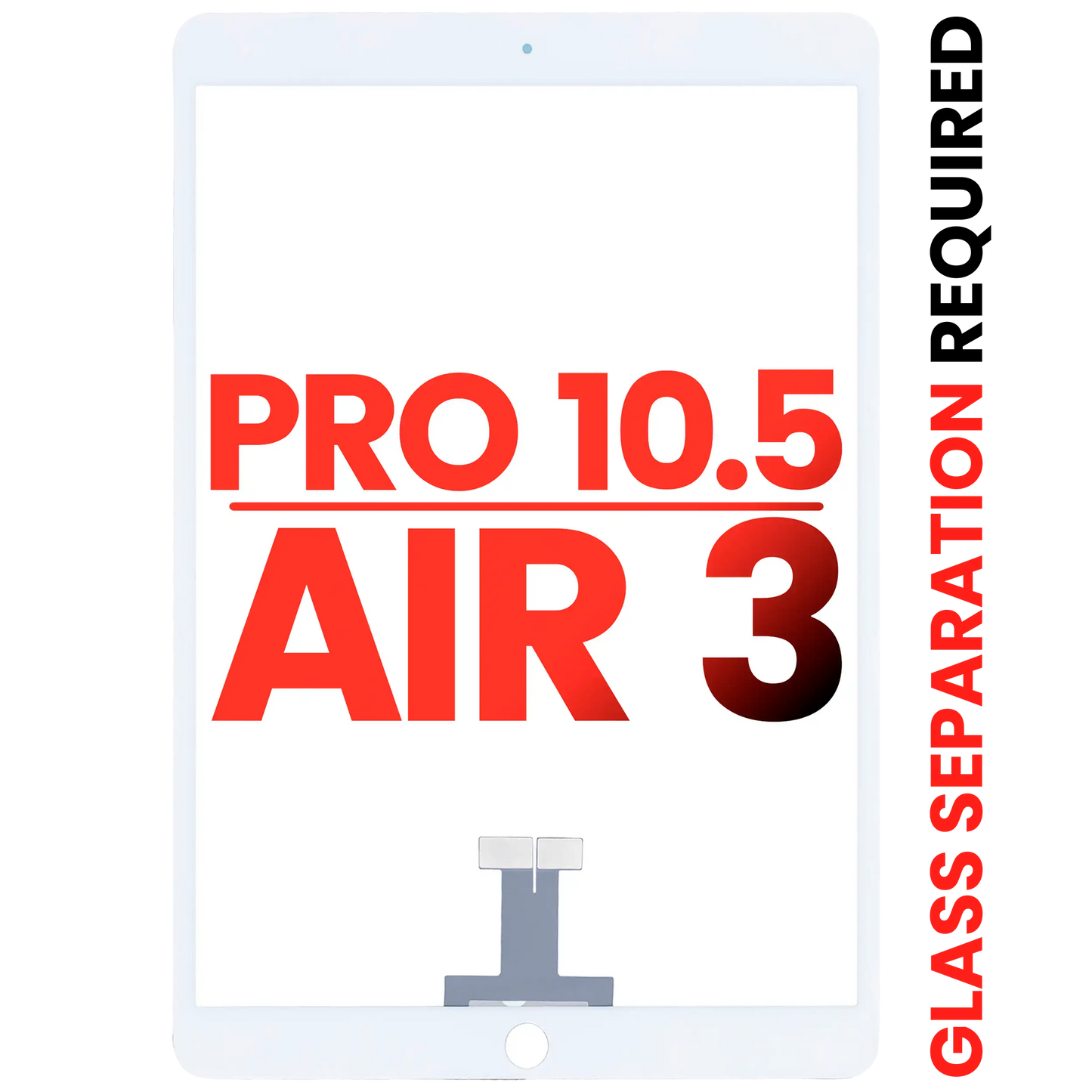 Digitizer For iPad Pro 10.5" / iPad Air 3 (Glass Separation Required) (Aftermarket Plus) (White)