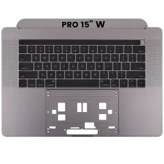 Top Case with Keyboard (ANSI US) For MacBook Pro 15" A1707 (2016-2017) (OEM New) (Space Gray)