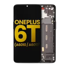 OLED Assembly With Frame For OnePlus 6T (A6010 / A6013) (Refurbished) (Midnight Black)