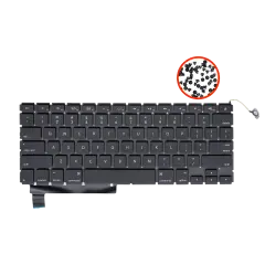 Keyboard W/ Backlight & Screws (US English) For MacBook Pro 15" A1286 (2008-2012)