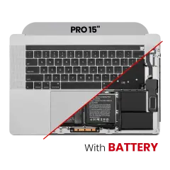 Top Case with Battery and Keyboard (ANSI US) For MacBook Pro 15" A1990 (2018-2019) (Space Gray)