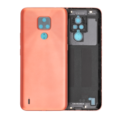 Back cover Glass For Motorola Moto E7 (XT2095 / 2020) (Satin Coral)