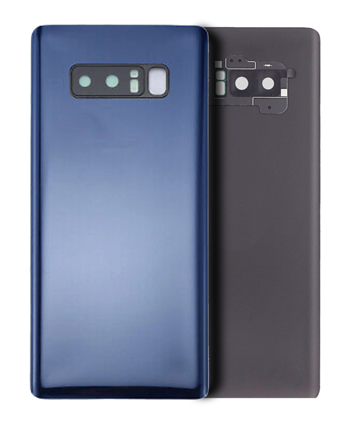 Back Cover Glass Without Camera Lens For Samsung Galaxy Note 8(Aftermarket Plus) (Deepsea Blue)