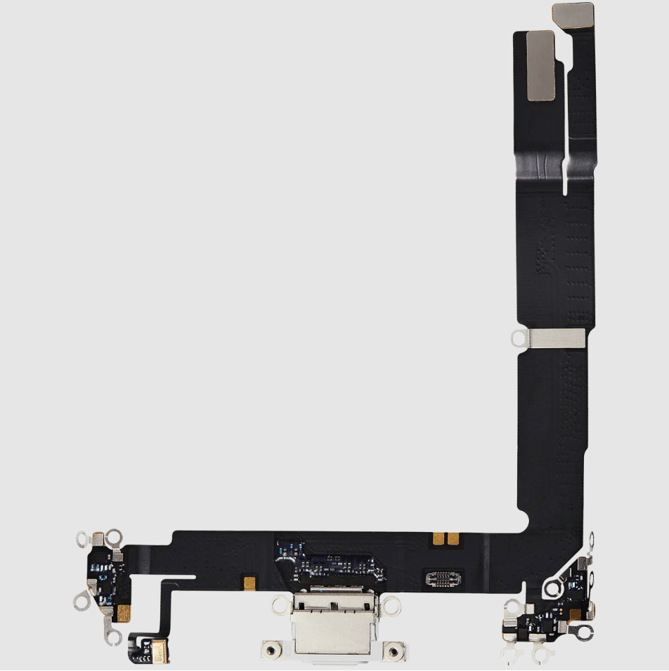 Charging Port Flex Cable For iPhone 16 Plus (Premium) (White)