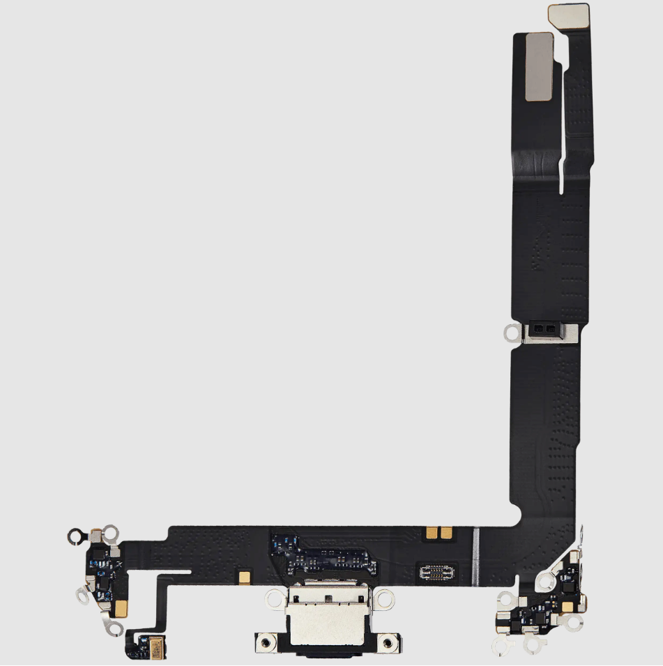 Charging Port Flex Cable For iPhone 16 Plus (Premium) (Black)
