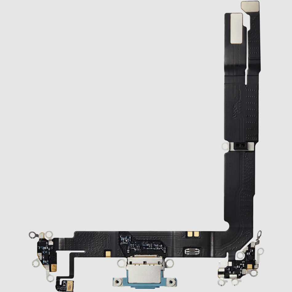 Charging Port Flex Cable For iPhone 16 Plus (Premium) (Teal)