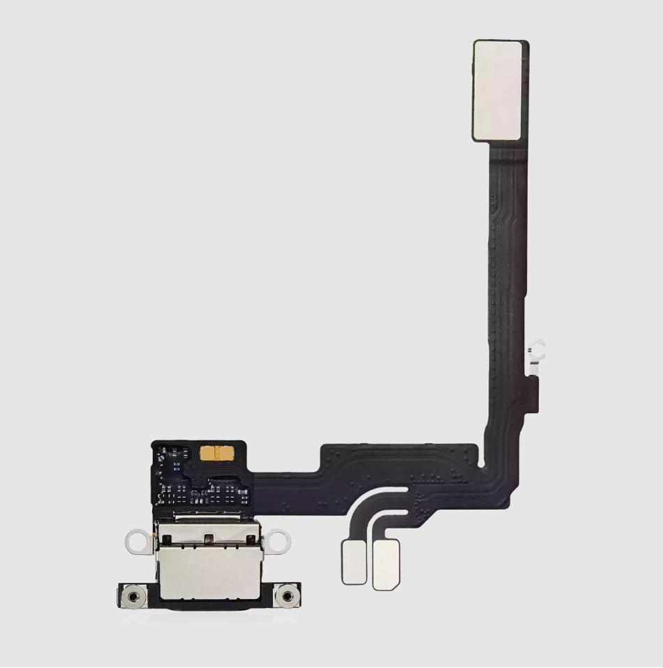 Charging Port Flex Cable For iPhone 16 Pro (Premium) (Black Titanium)
