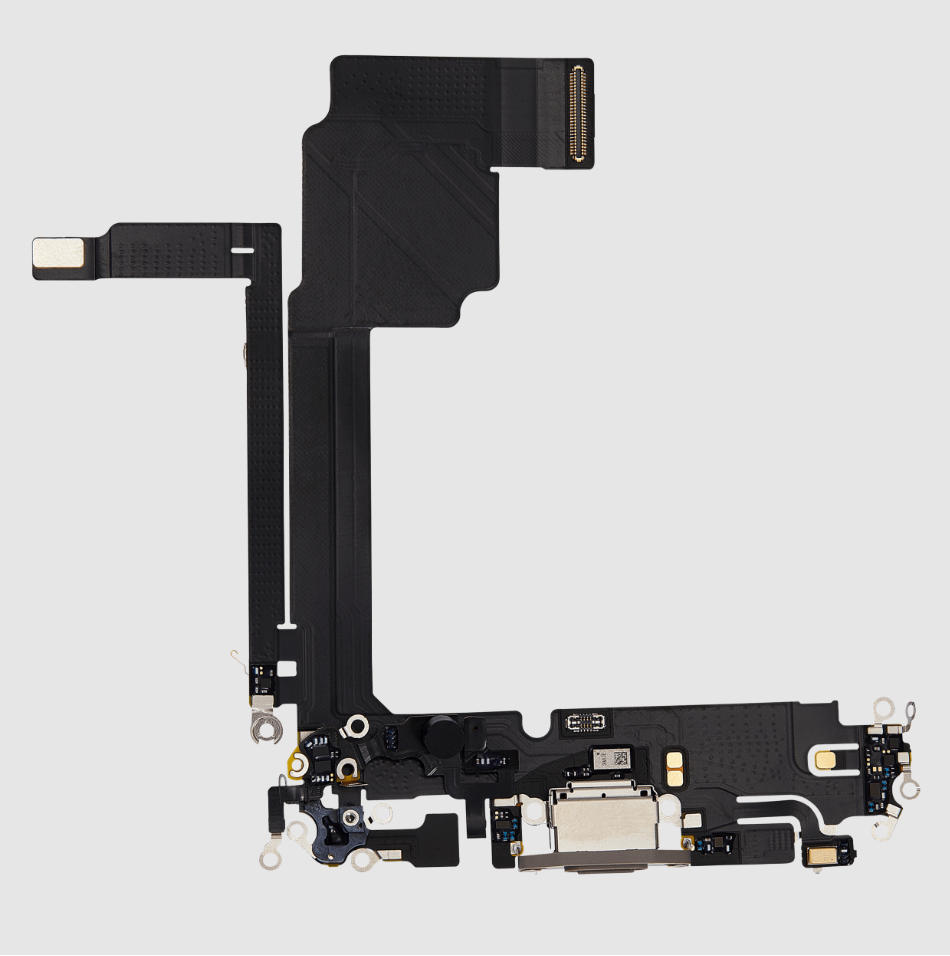 Charging Port Flex Cable For iPhone 15 Pro Max (Premium) (Natural Titanium)