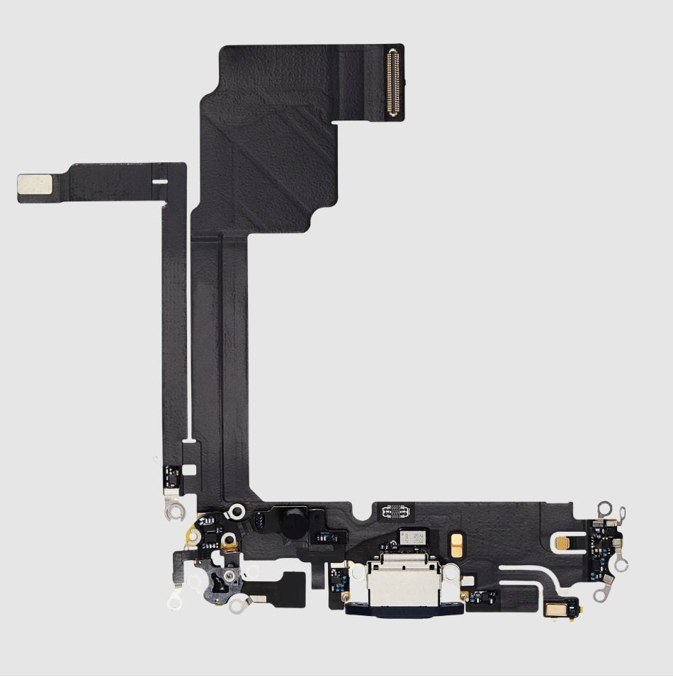 Charging Port Flex Cable For iPhone 15 Pro Max (Premium) (Blue Titanium)