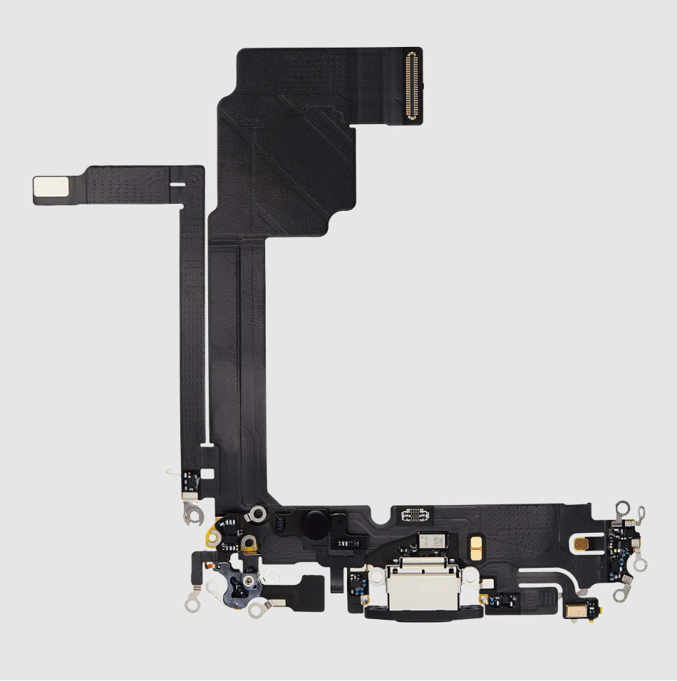 Charging Port Flex Cable For iPhone 15 Pro Max (Premium) (Black Titanium)
