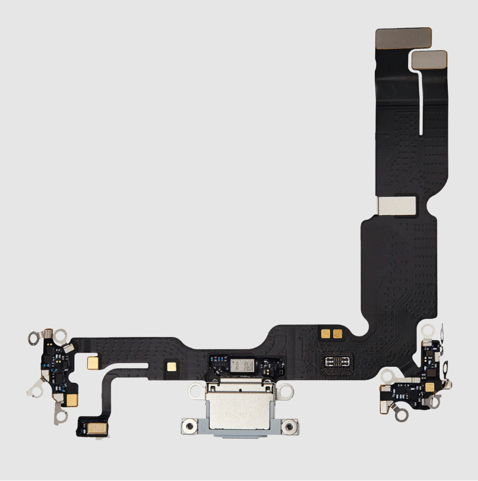 Charging Port Flex Cable For iPhone 15 Plus (Premium) (Blue)