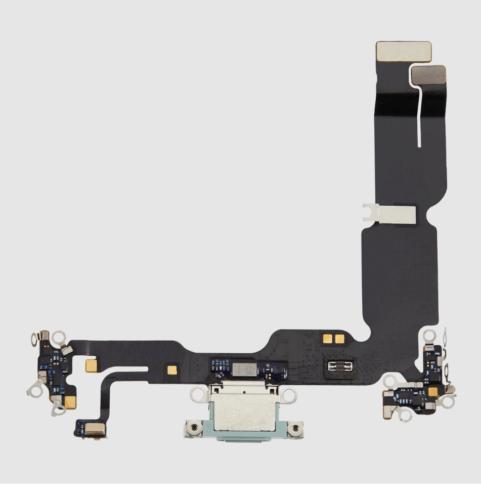 Charging Port Flex Cable For iPhone 15 Plus (Premium) (Green)