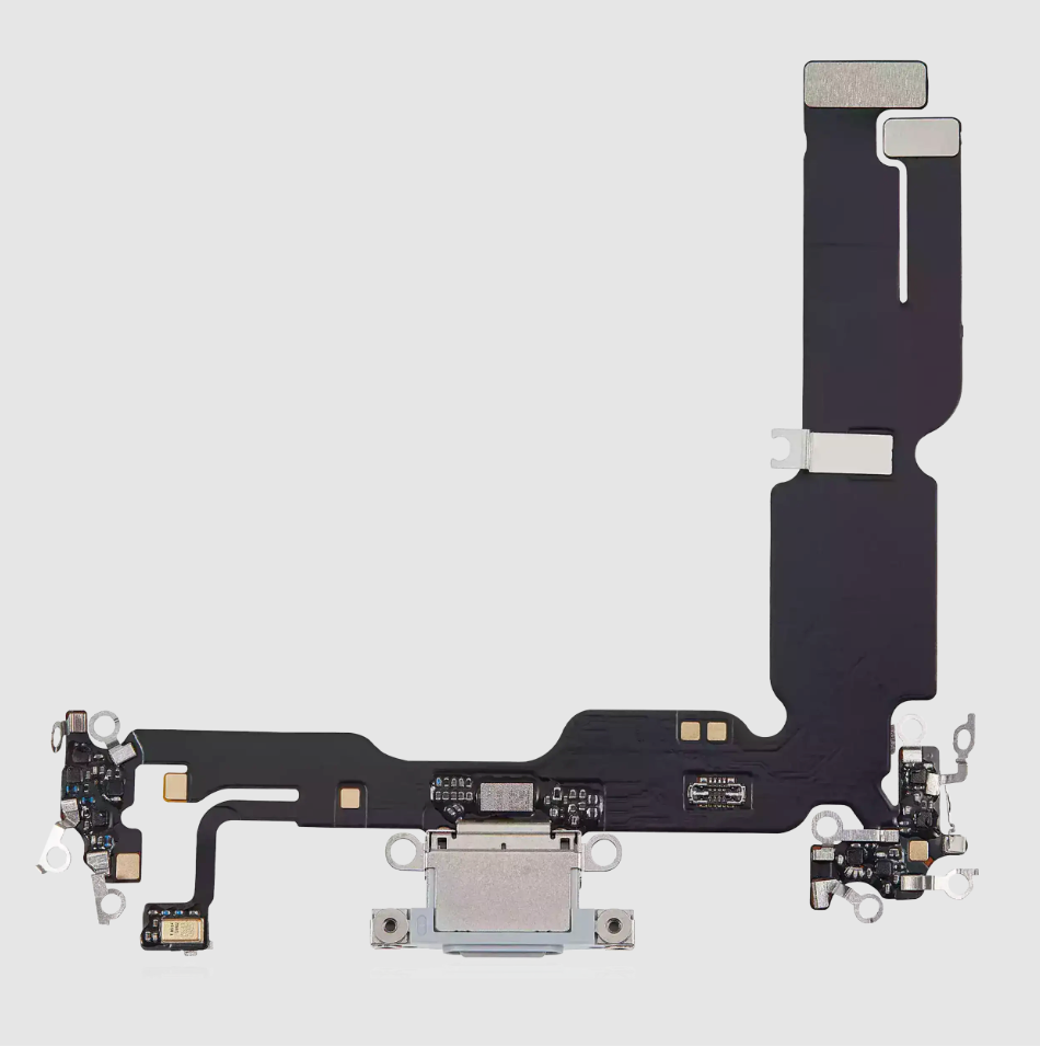 Charging Port Flex Cable For iPhone 15 Plus (Aftermarket Plus) (Blue)