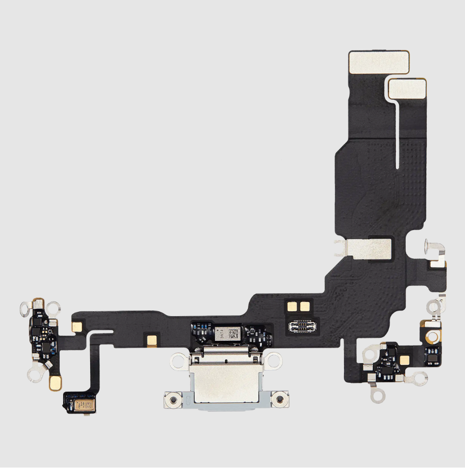 Charging Port Flex Cable For iPhone 15 (Premium) (Blue)