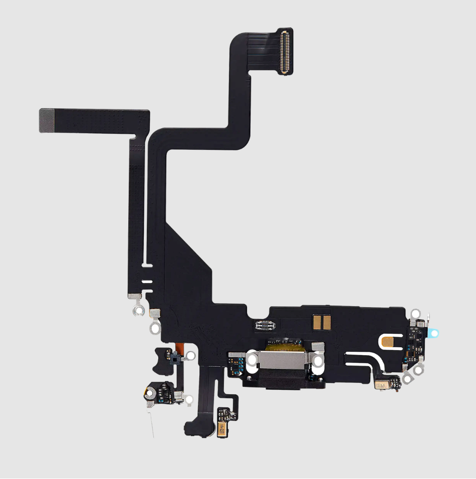 Charging Port Flex Cable For iPhone 14 Pro (Aftermarket Plus) (Space Black)