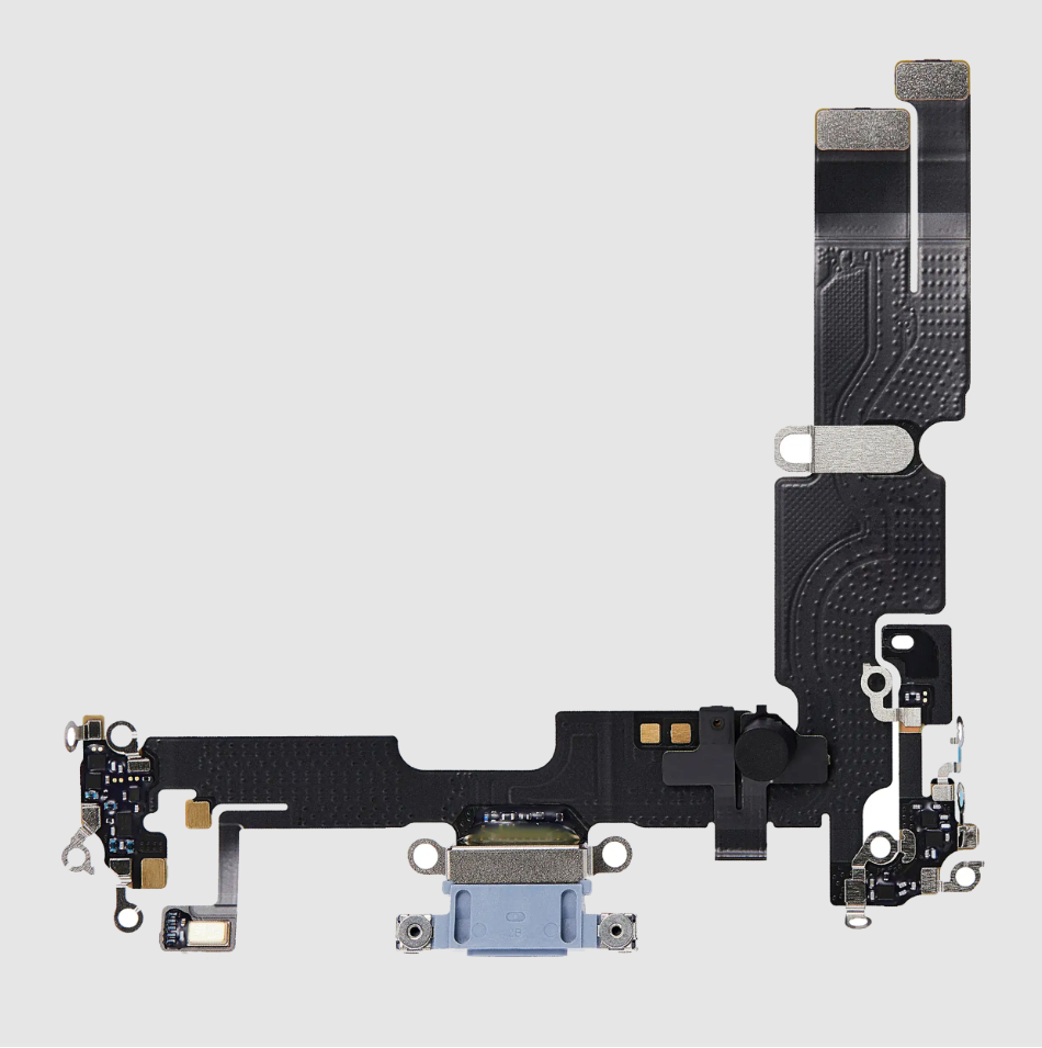 Charging Port Flex Cable For iPhone 14 Plus (Premium) (Blue)