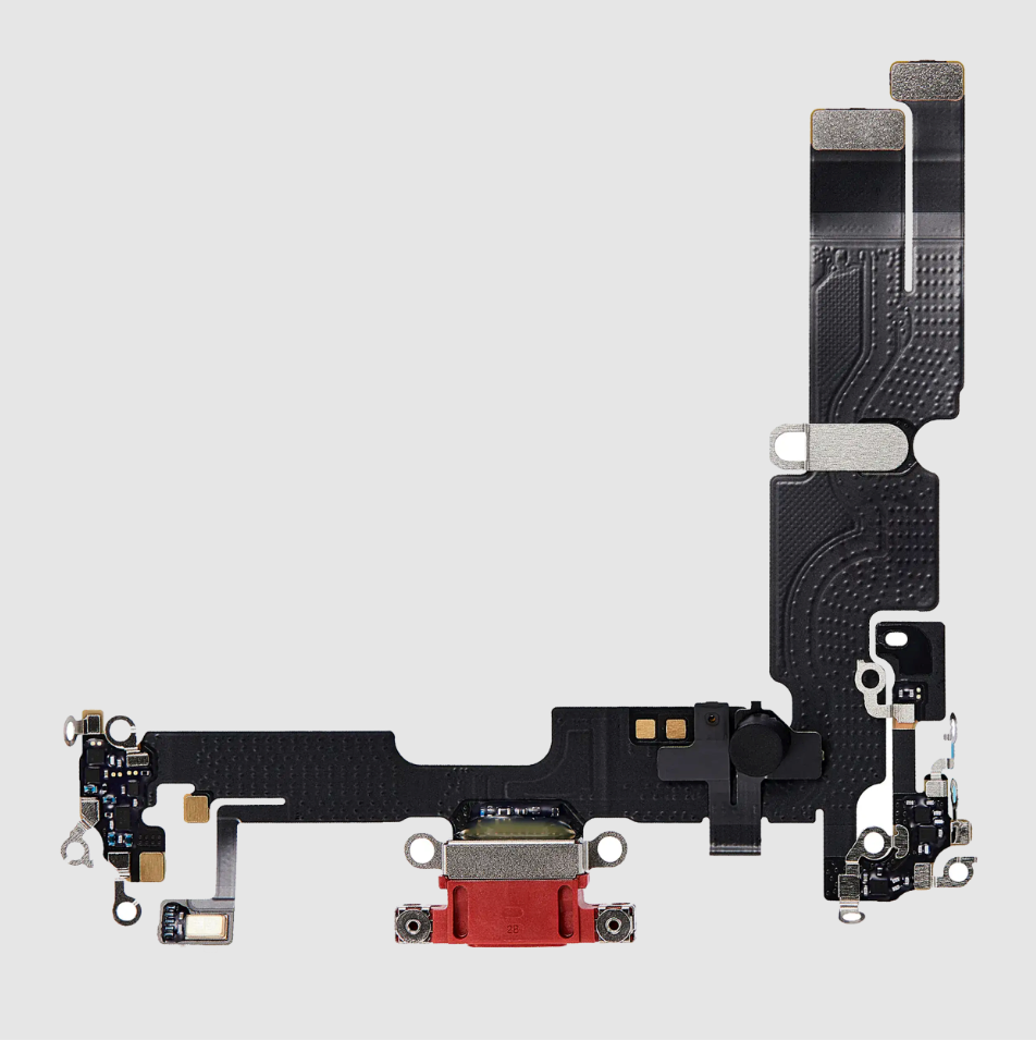 Charging Port Flex Cable For iPhone 14 Plus (Premium) (Red)