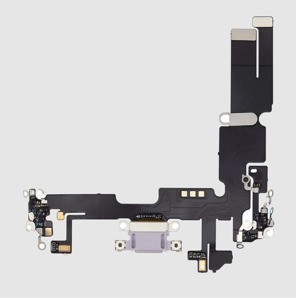 Charging Port Flex Cable For iPhone 14 Plus (Aftermarket Plus) (Purple)