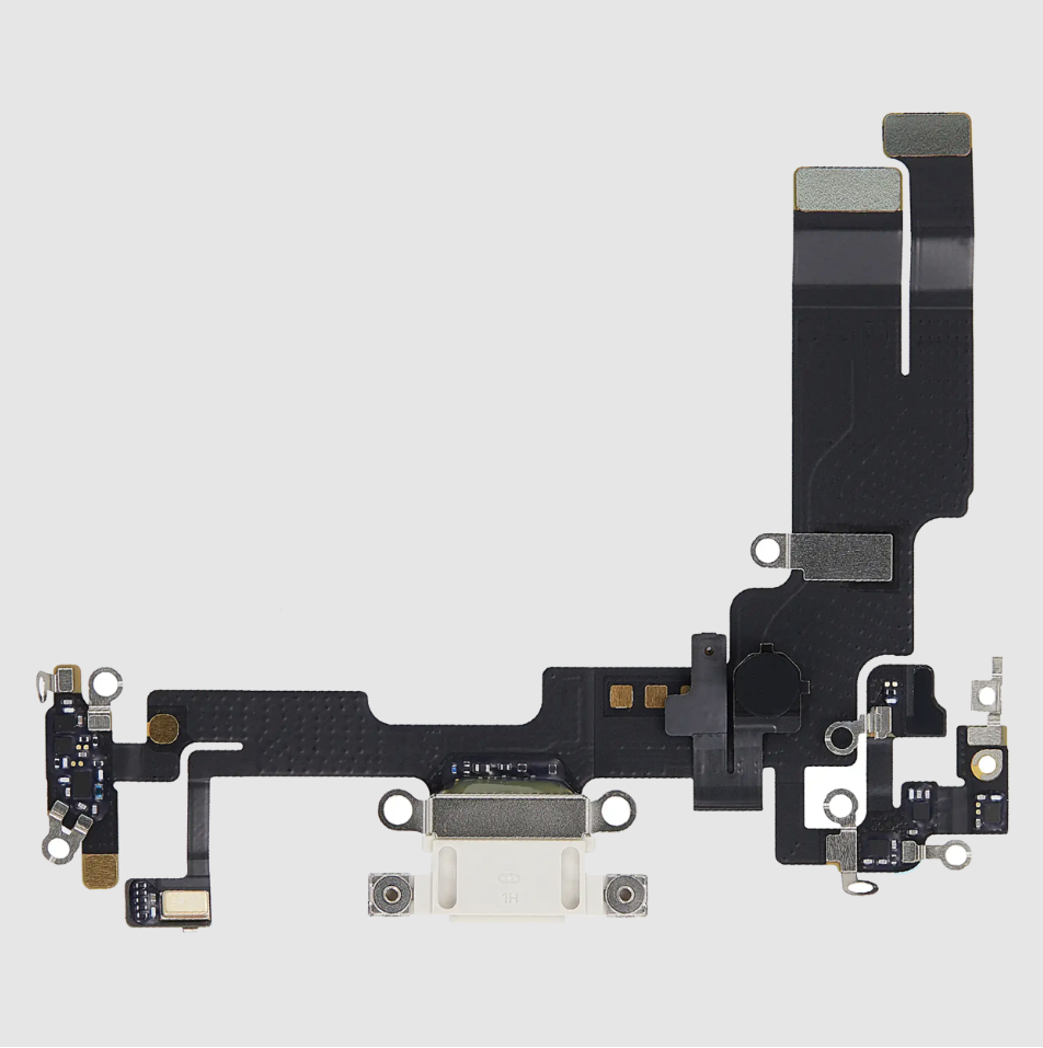Charging Port Flex Cable For iPhone 14 (Premium) (Starlight)