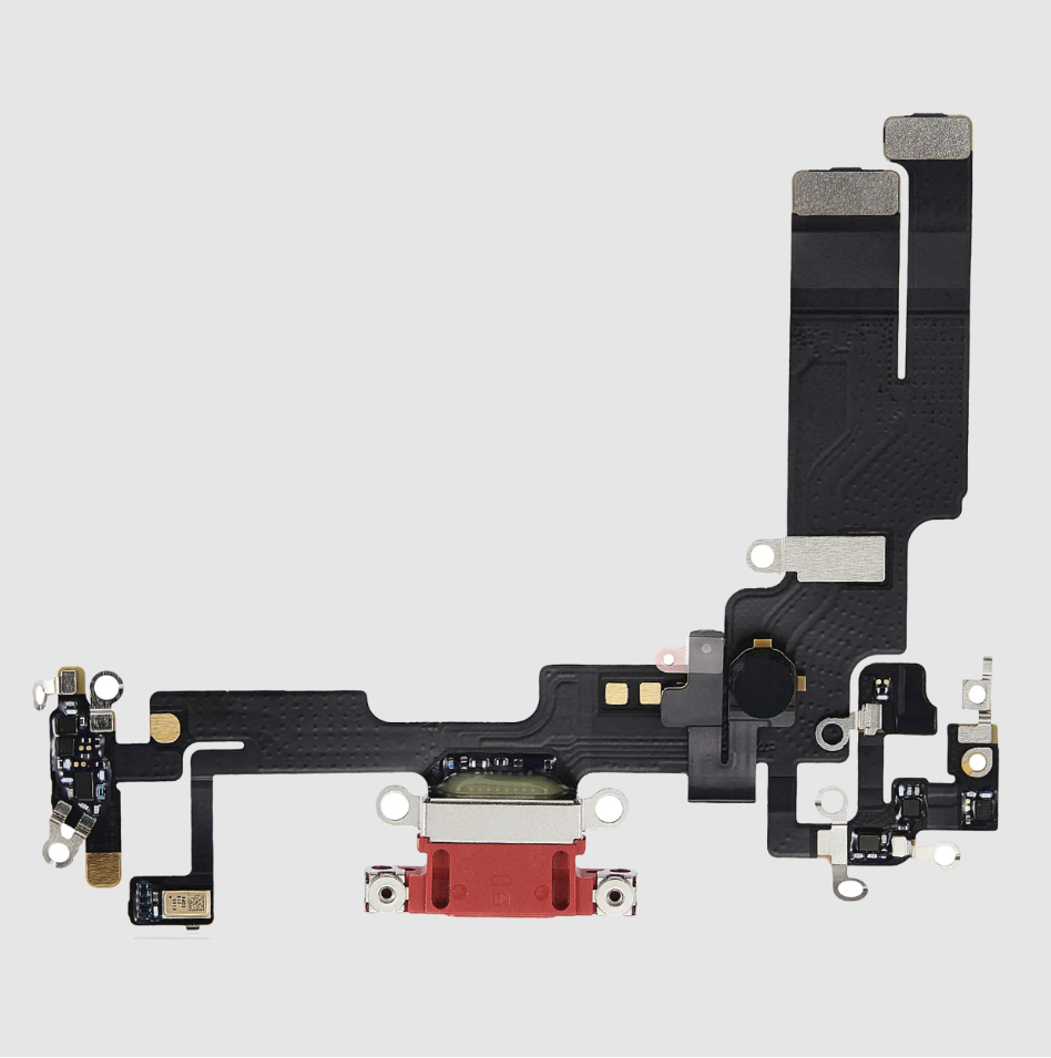Charging Port Flex Cable For iPhone 14 (Premium) (Red)
