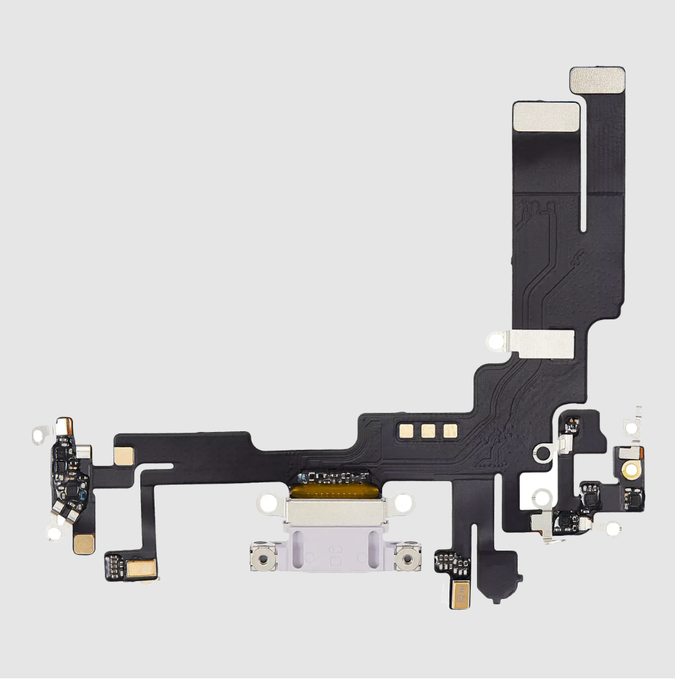 Charging Port Flex Cable For iPhone 14 (Aftermarket Plus) (Purple)