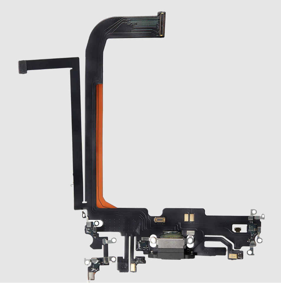 Charging Port Flex Cable For iPhone 13 Pro Max (Aftermarket Plus) (Graphite)