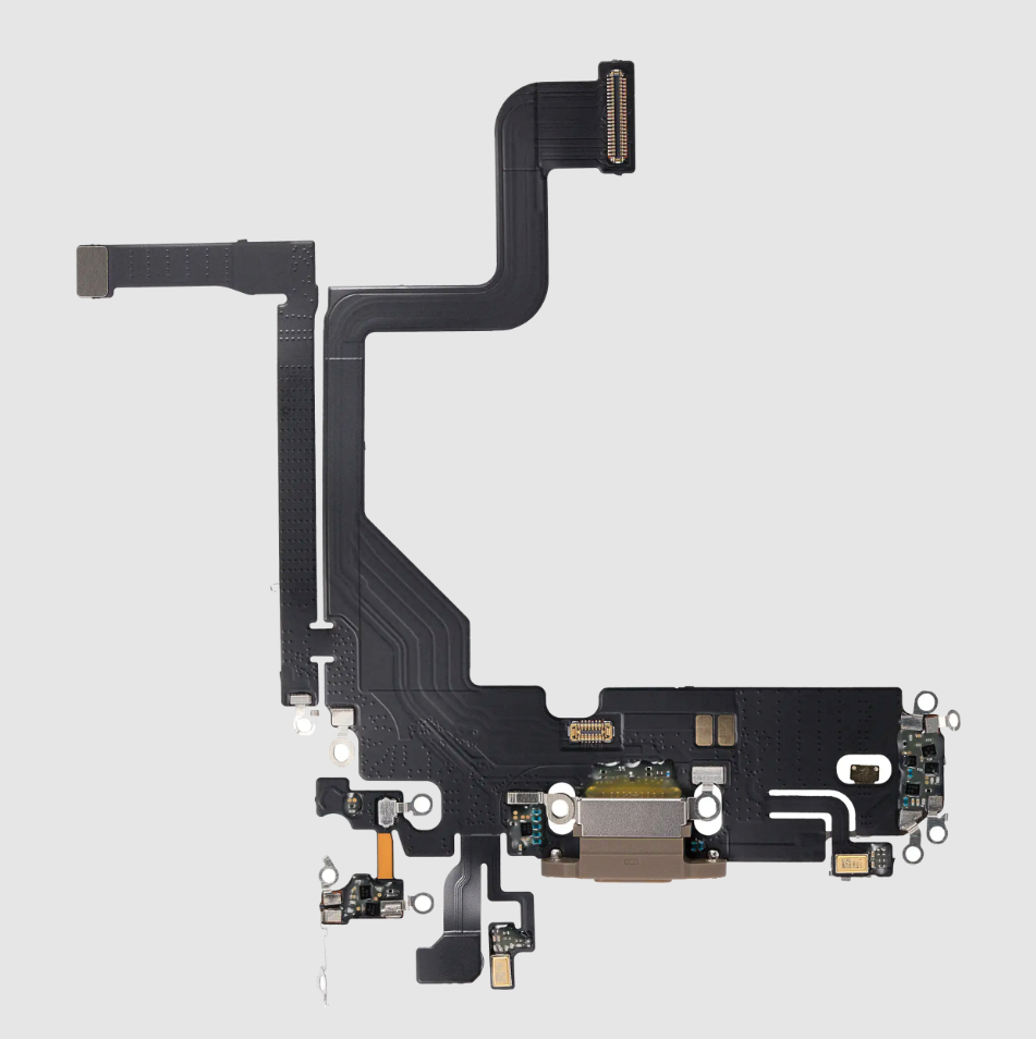 Charging Port Flex Cable For iPhone 13 Pro (Aftermarket Plus) (Gold)