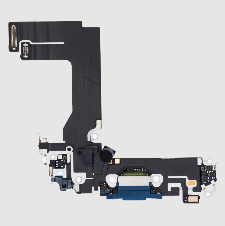 Charging Port Flex Cable For iPhone 13 Mini (Premium) (Blue)