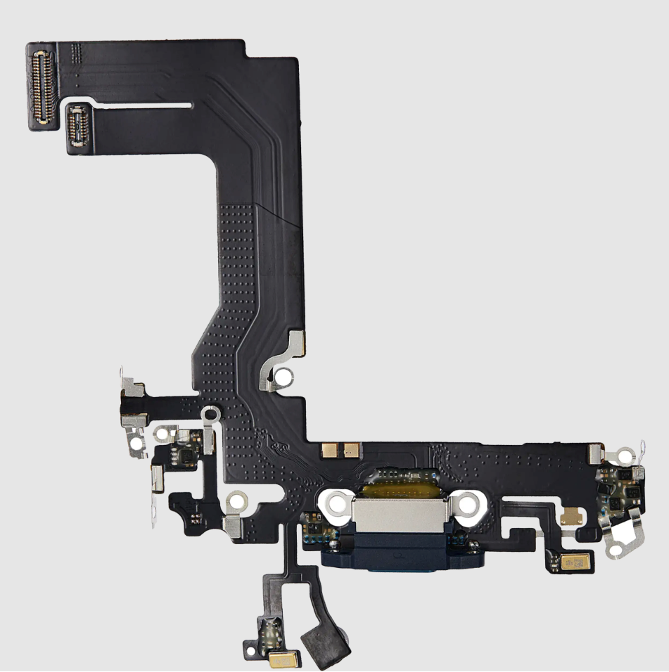 Charging Port Flex Cable For iPhone 13 Mini (Aftermarket Plus) (Blue)