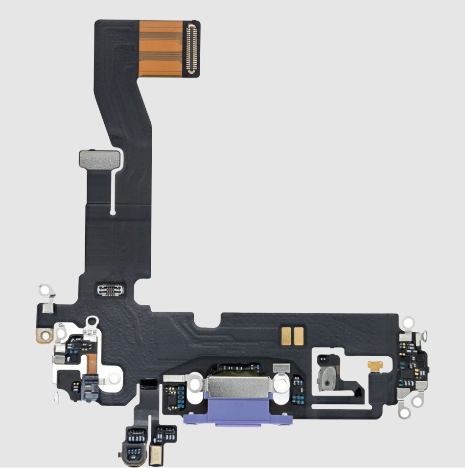 Charging Port Flex Cable For iPhone 12 / 12 Pro (Premium) (Purple)