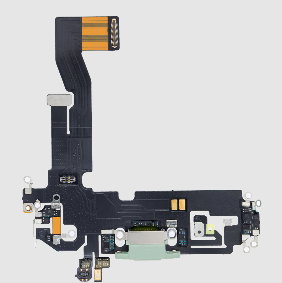 Charging Port Flex Cable For iPhone 12 / 12 Pro (Aftermarket Plus) (Green)