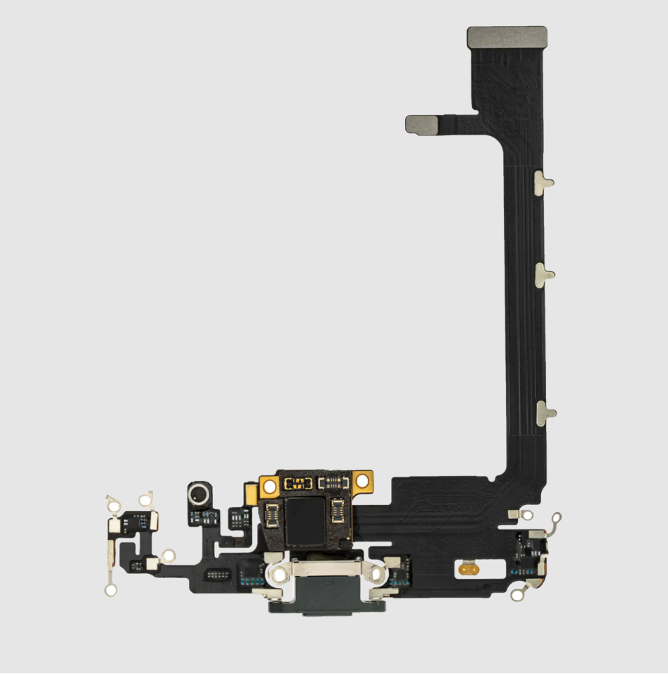 Charging Port Flex Cable With Board For iPhone 11 Pro Max (Aftermarket Plus) (Midnight Green)