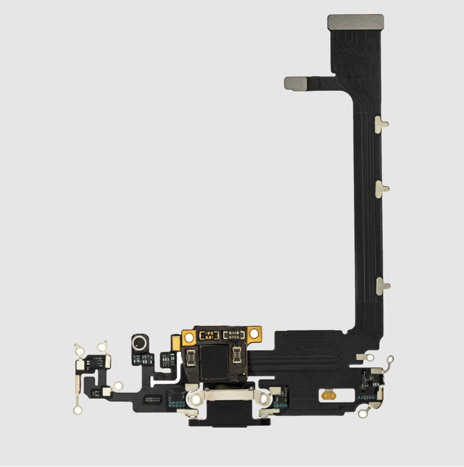 Charging Port Flex Cable With Board For iPhone 11 Pro Max (Aftermarket Plus) (Space Gray)