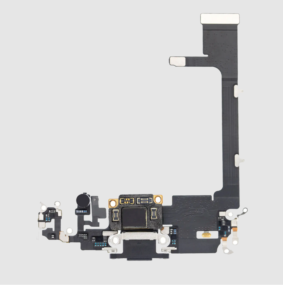 Charging Port Flex Cable With Board For iPhone 11 Pro (Premium) (Space Gray)
