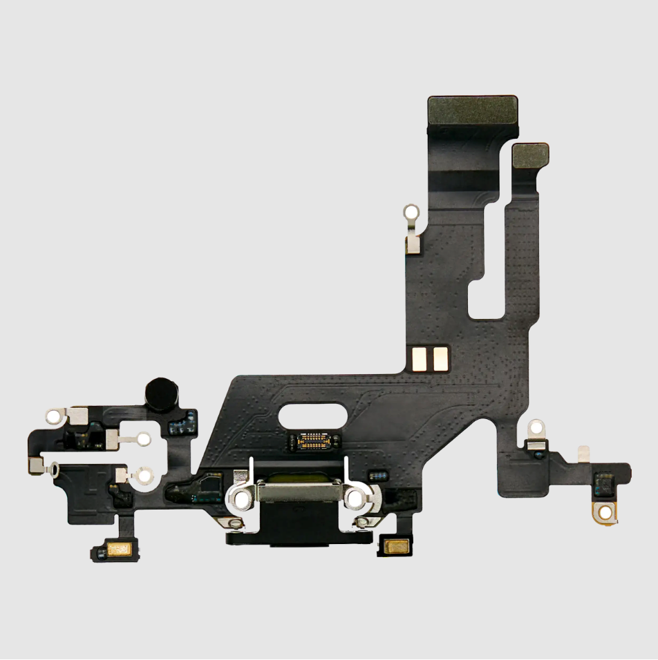 Charging Port Flex Cable For iPhone 11 (Premium) (Black)
