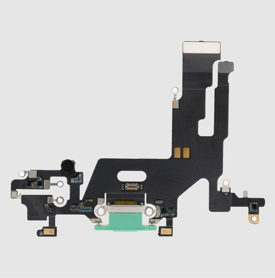 Charging Port Flex Cable For iPhone 11 (Premium) (Green)