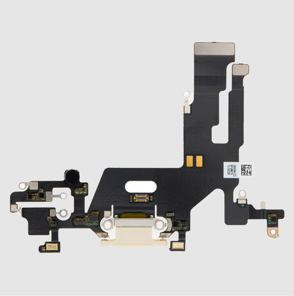 Charging Port Flex Cable For iPhone 11 (Premium) (White)