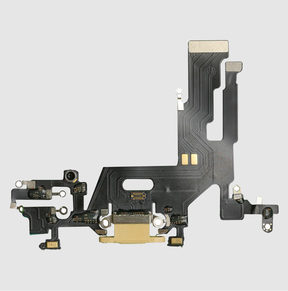 Charging Port Flex Cable For iPhone 11 (Aftermarket Plus) (Yellow)