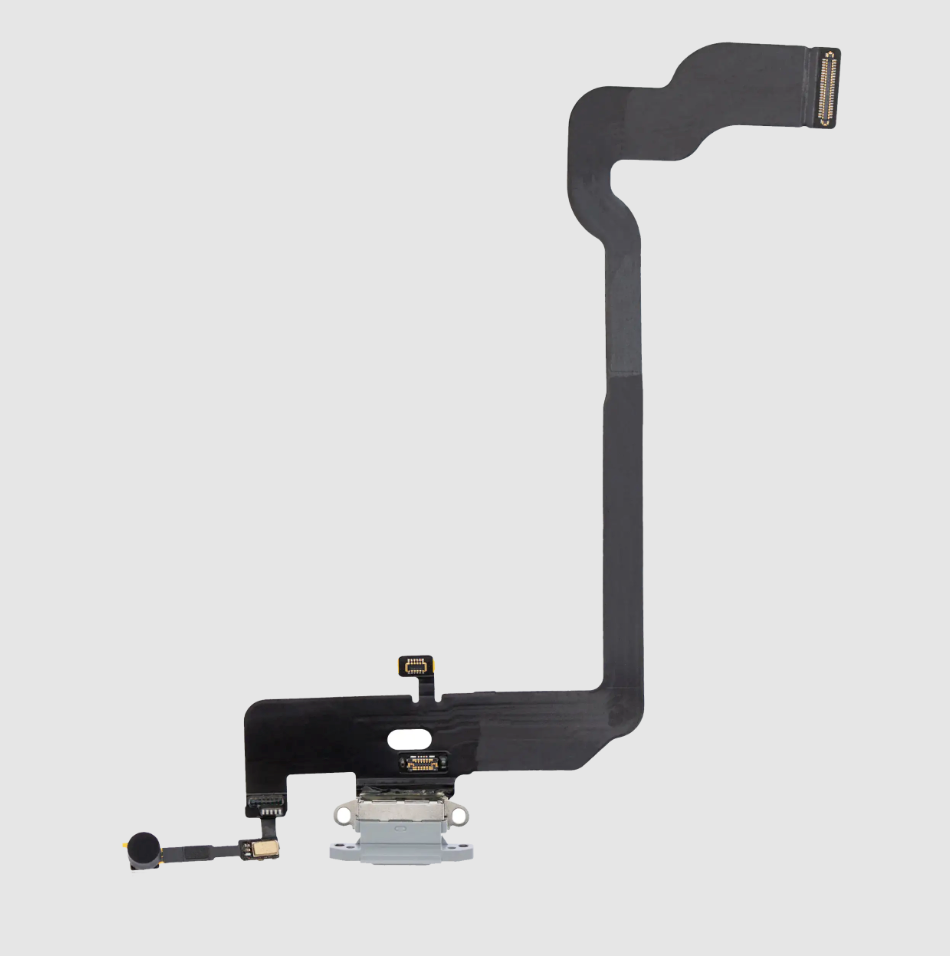 Charging Port Flex Cable For iPhone XS (Premium) (Silver)