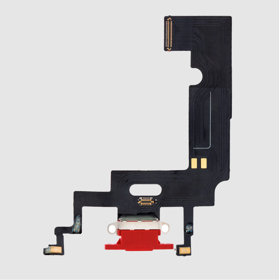 Charging Port Flex Cable For iPhone XR (Premium) (Red)
