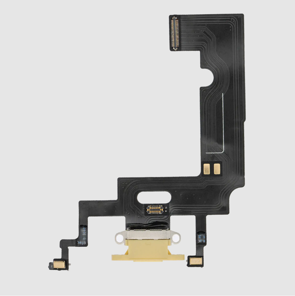 Charging Port Flex Cable For iPhone XR (Aftermarket) (Yellow)