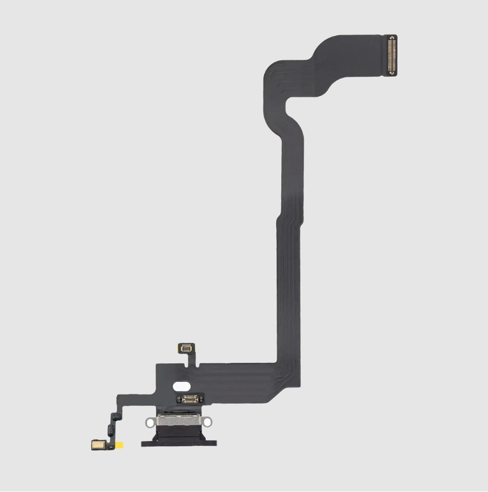 Charging Port Flex Cable For iPhone X (Premium) (Space Gray)