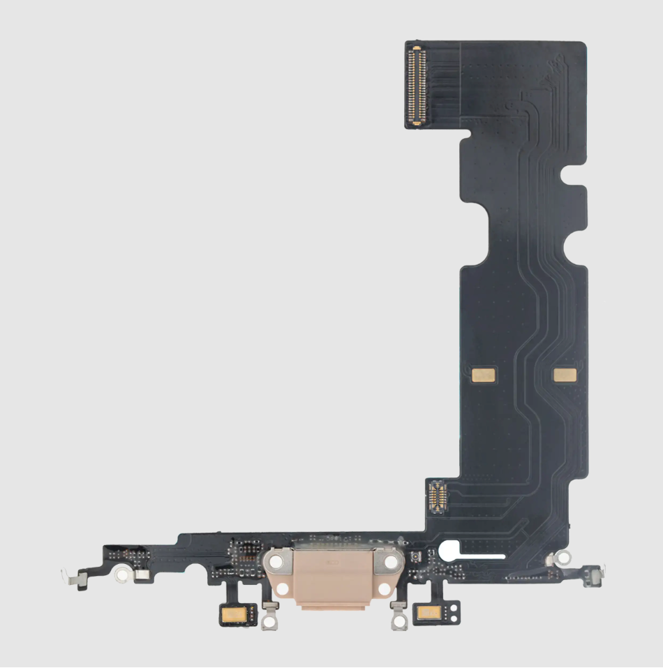Charging Port Flex Cable For iPhone 8 Plus (Premium) (Gold)