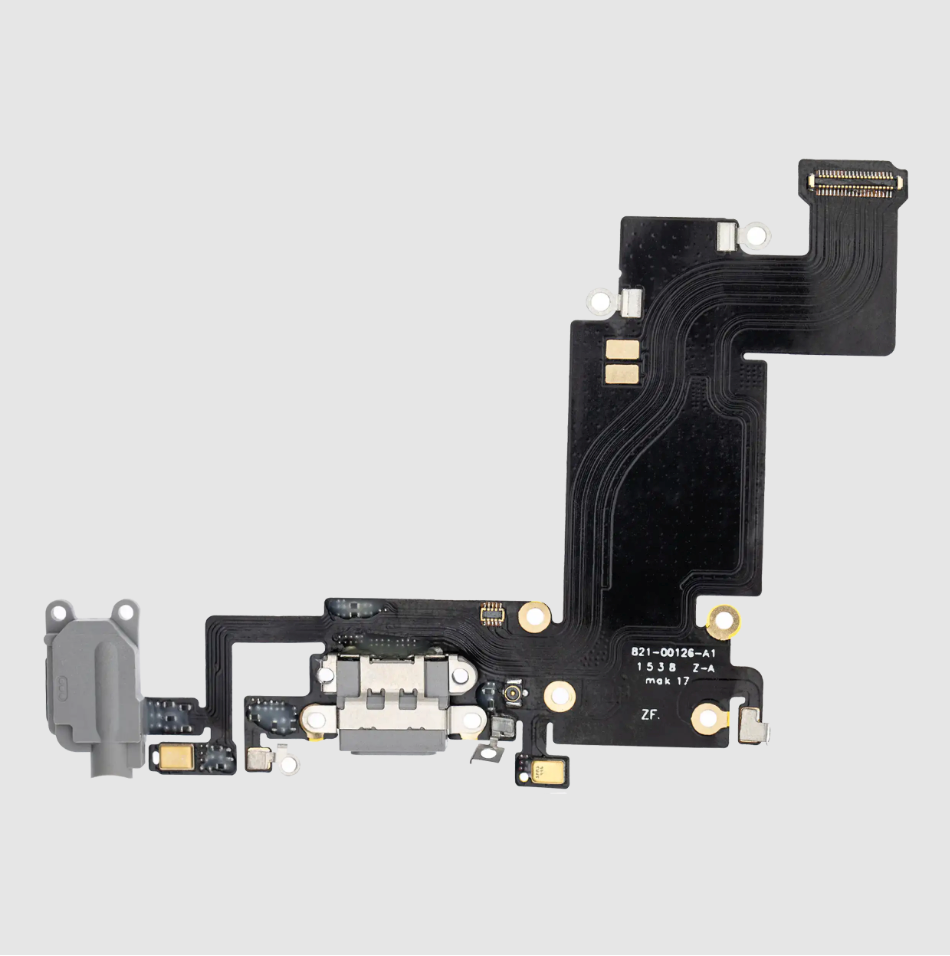 Charging Port Flex Cable For iPhone 6S Plus (Aftermarket) (Space Gray)