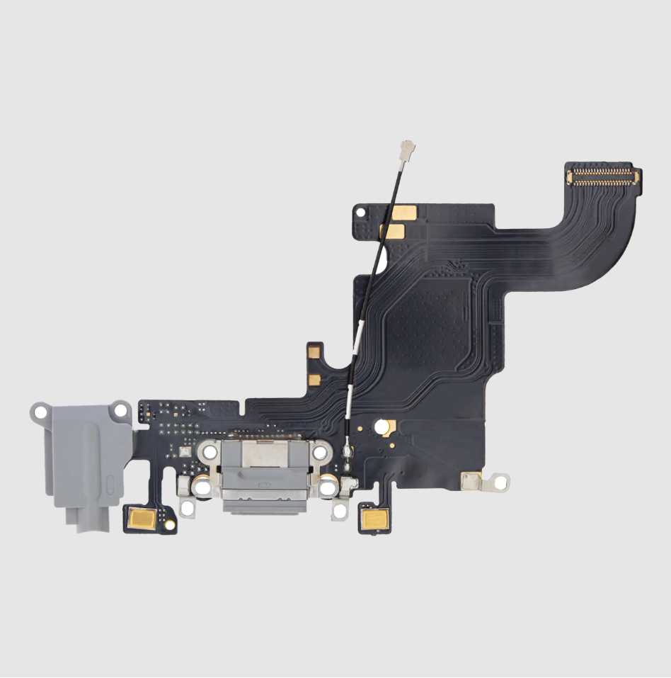 Charging Port Flex Cable For iPhone 6S (Aftermarket) (Space Gray)