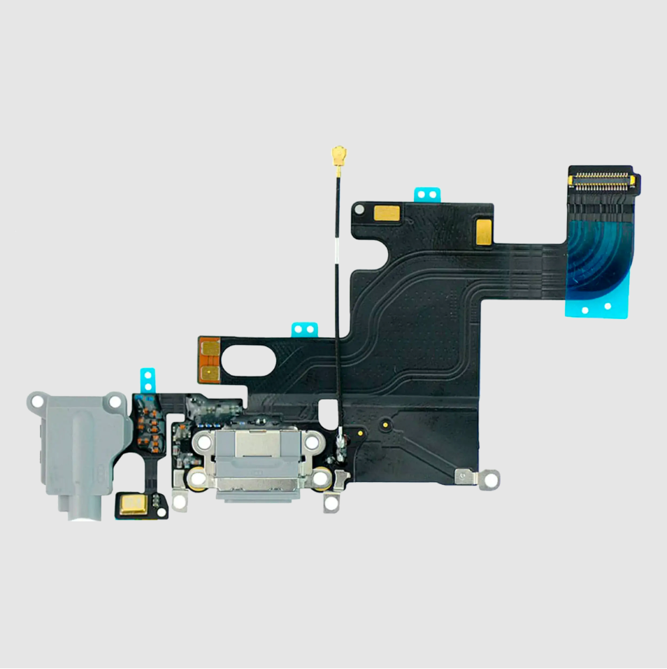 Charging Port Flex Cable For iPhone 6 (Premium) (Silver)