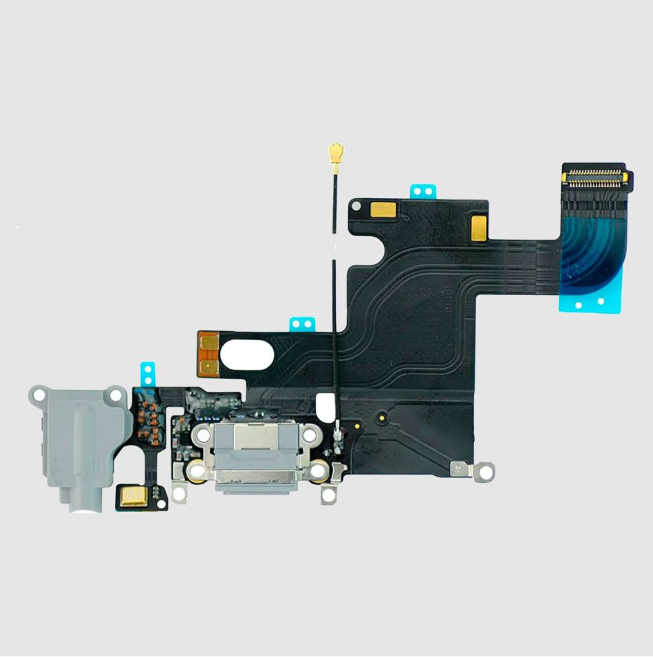 Charging Port Flex Cable For iPhone 6 (Aftermarket) (Silver)