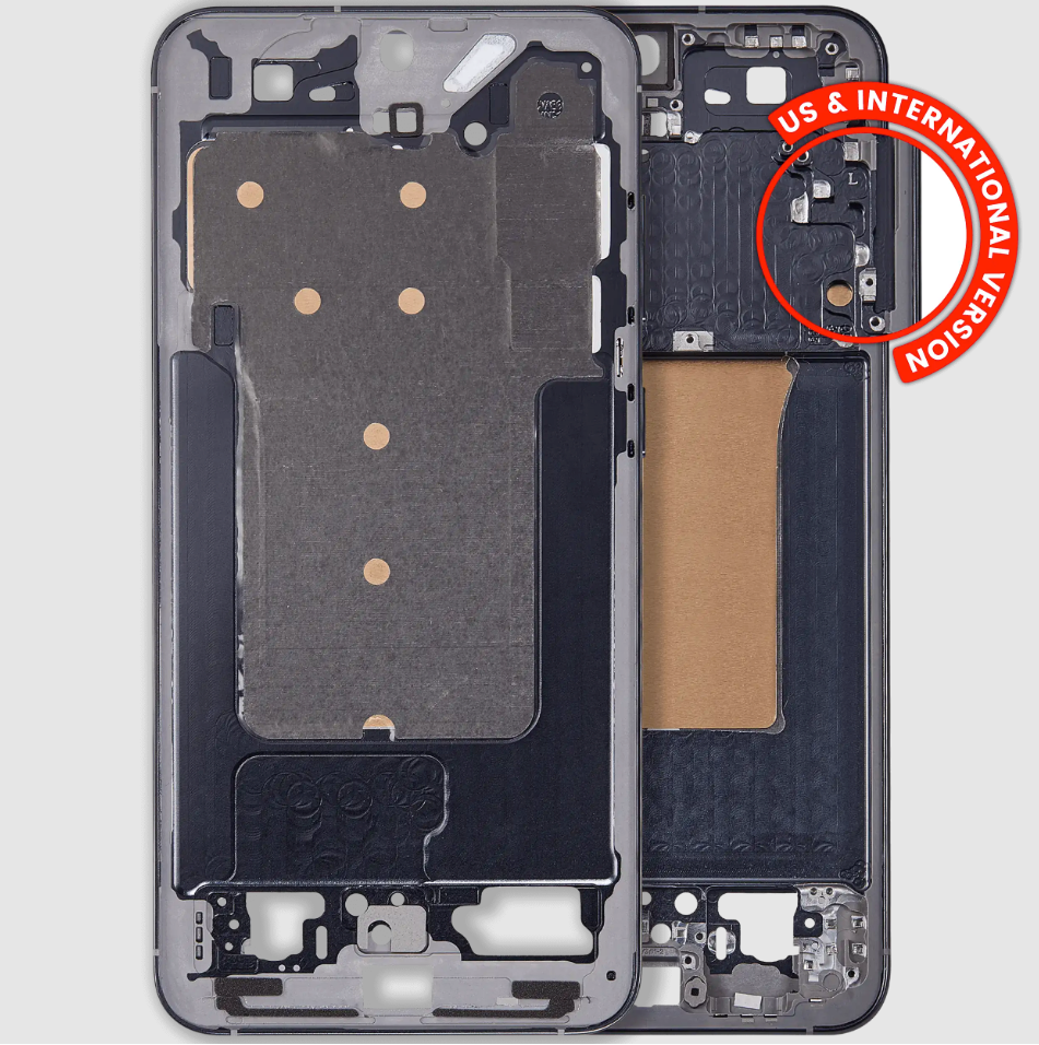 Mid-Frame Housing For Samsung Galaxy S25 Plus 5G (US & International Version) (Blue Black)