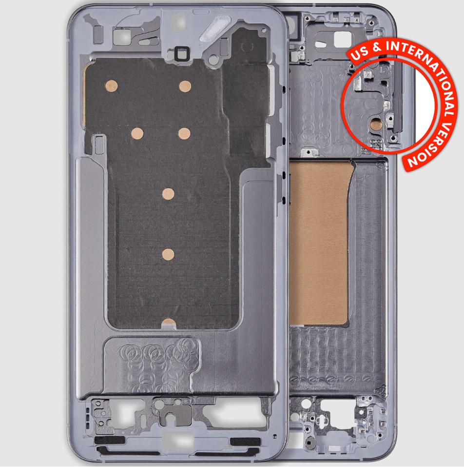 Mid-Frame Housing For Samsung Galaxy S25 Plus 5G (US & International Version) (Silver Shadow)
