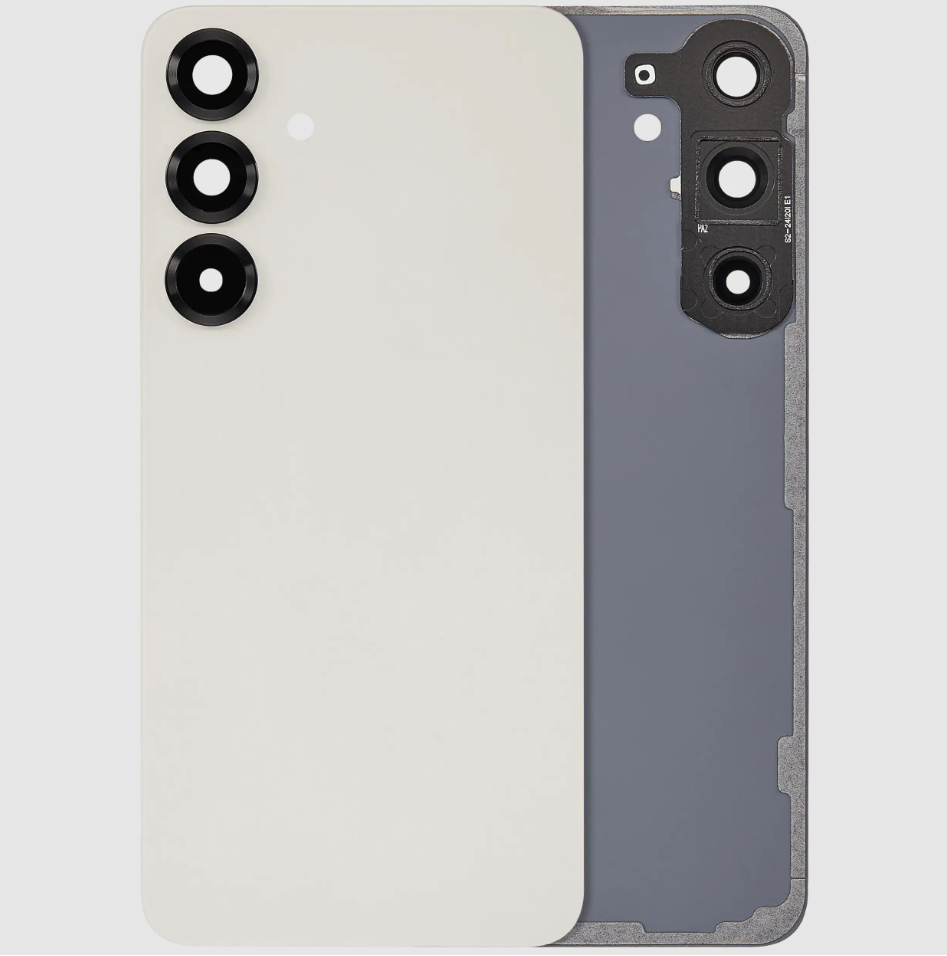 Back Cover Glass With Camera Lens For Samsung Galaxy S25 Plus 5G (No Logo) (Aftermarket Plus) (Pink Gold)